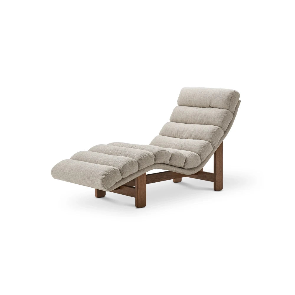 HUSH – Bohemia Style Chaise Lounge Chair In Grey & Brown