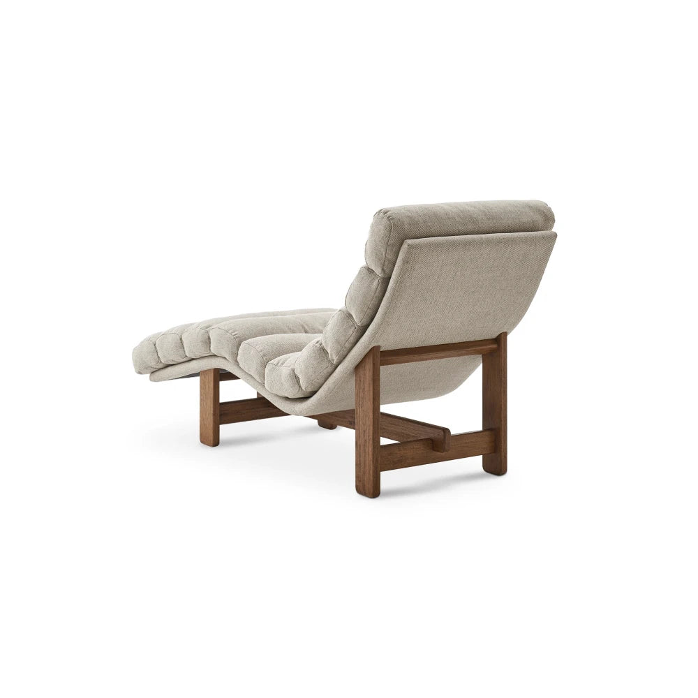 HUSH – Bohemia Style Chaise Lounge Chair In Grey & Brown