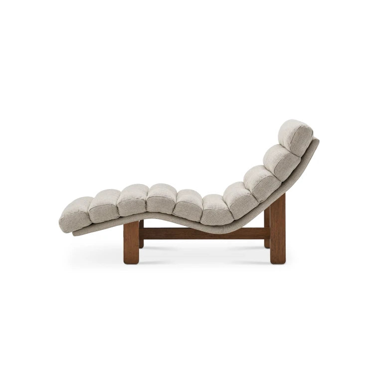 HUSH – Bohemia Style Chaise Lounge Chair In Grey & Brown