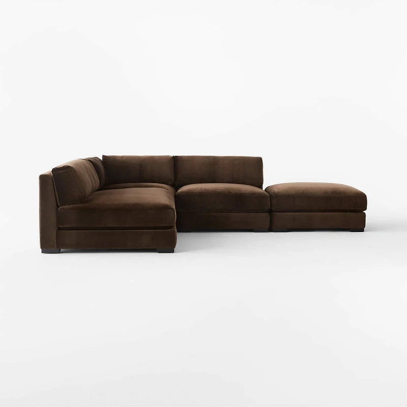 MIRAY – Dark Brown Sectional Sofa