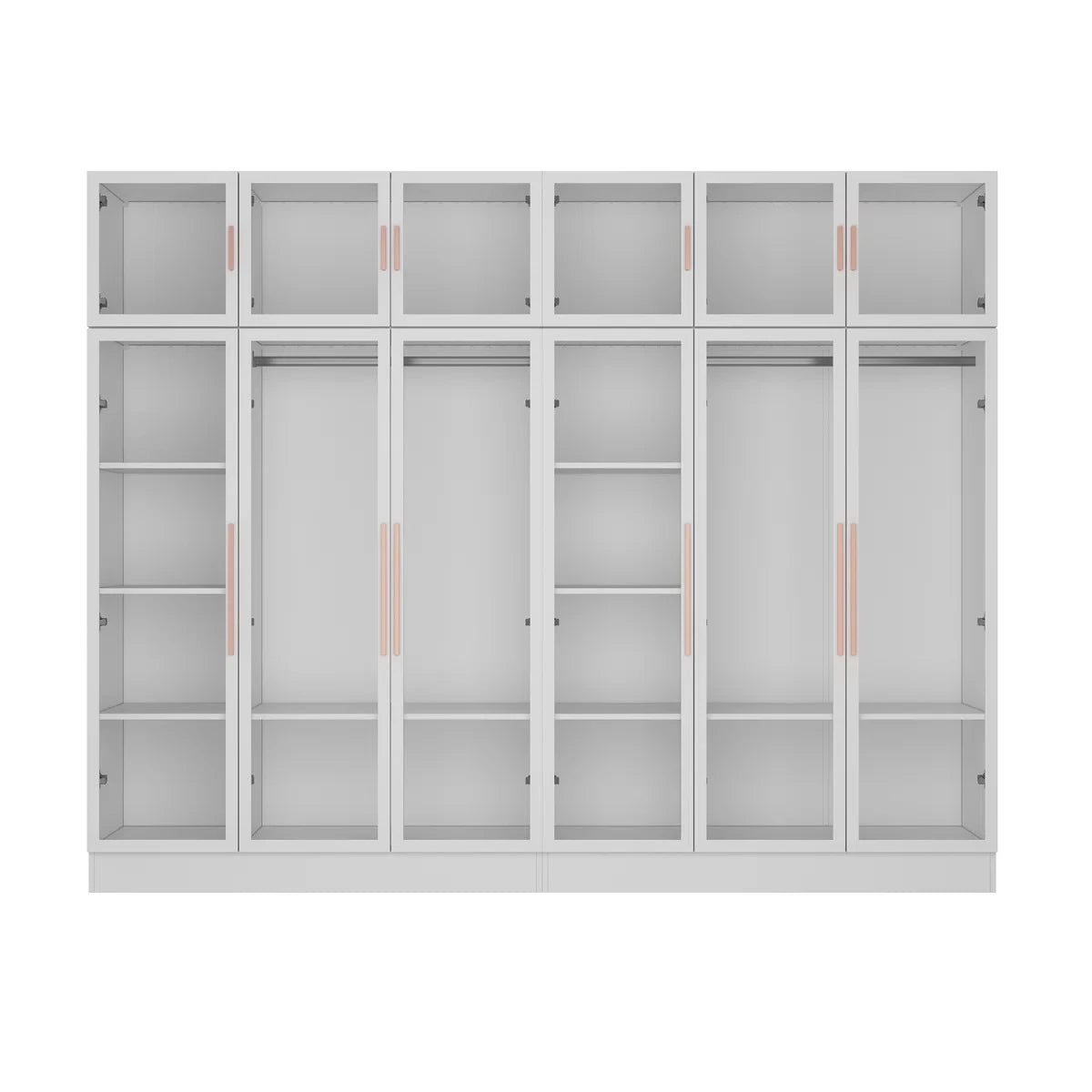 LUSTRE – Pristine White Six Door Modular Wardrobe