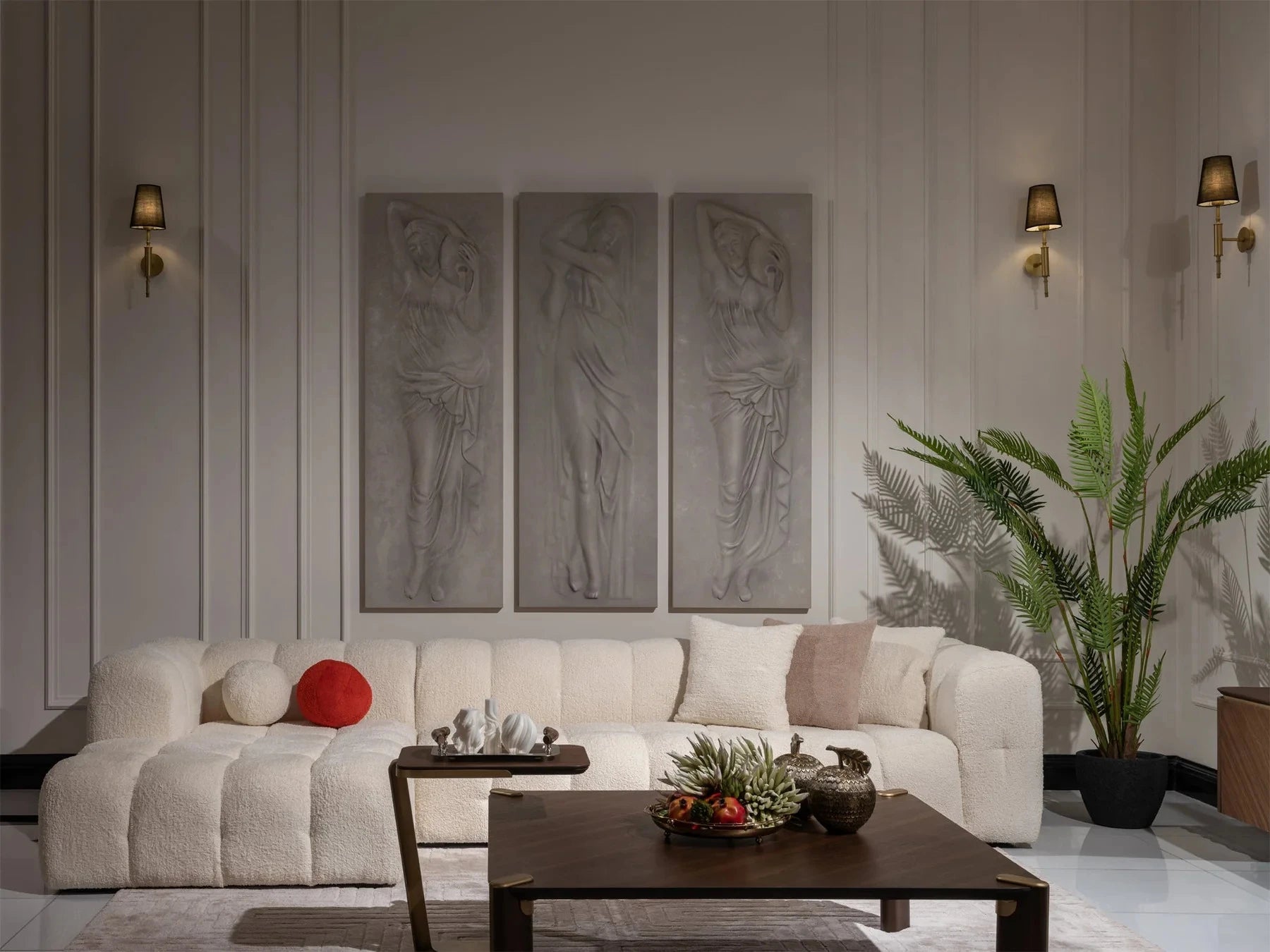 SNOWDRIFT – Contemporary Design L-Shape Bubble Couch