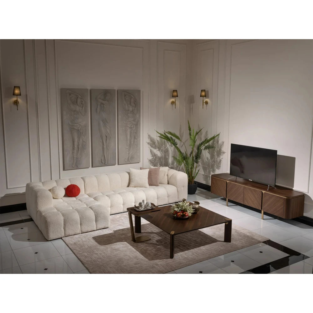 SNOWDRIFT – Contemporary Design L-Shape Bubble Couch