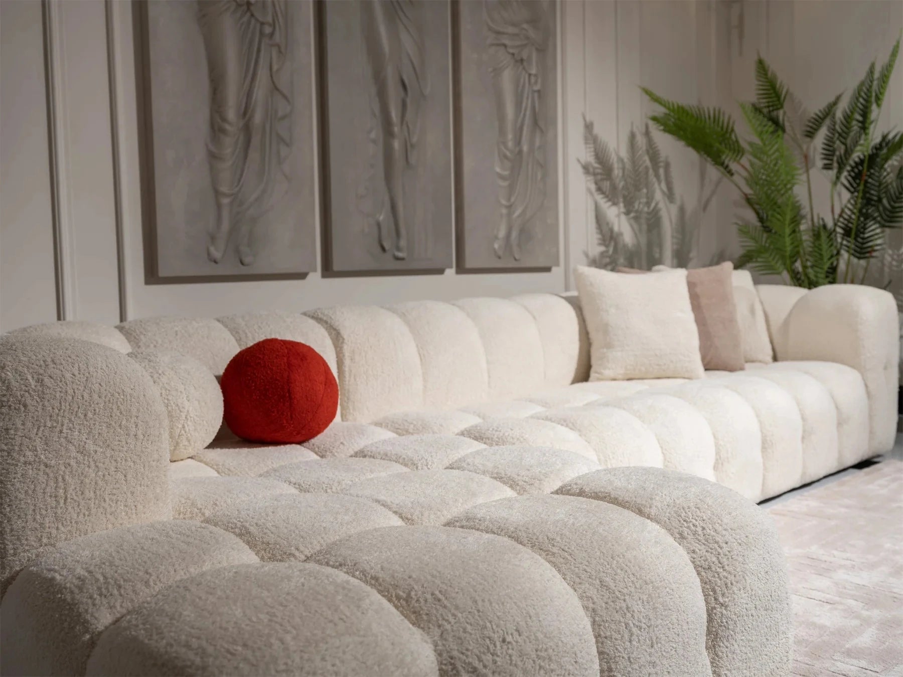 SNOWDRIFT – Contemporary Design L-Shape Bubble Couch