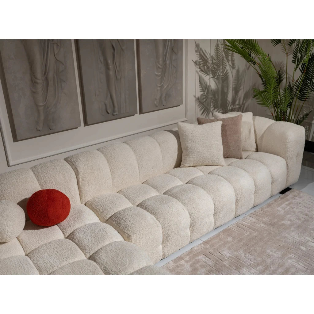 SNOWDRIFT – Contemporary Design L-Shape Bubble Couch