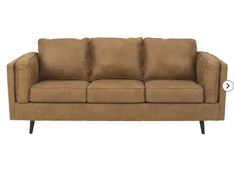 RUZBEH – Faux Leather Three Seater Sofa