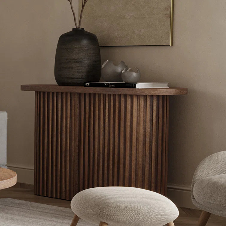 PUDGY – Mid Century Oval Shape Console Table