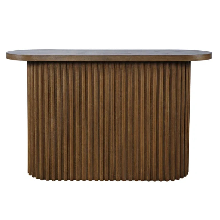 PUDGY – Mid Century Oval Shape Console Table