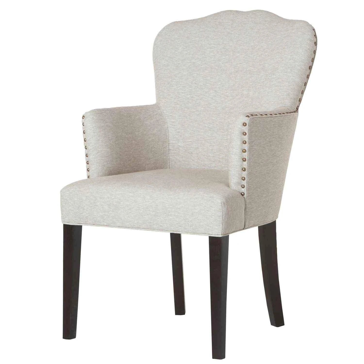 LUNETTE – Traditional Style Light Beige Flared Legs Chair