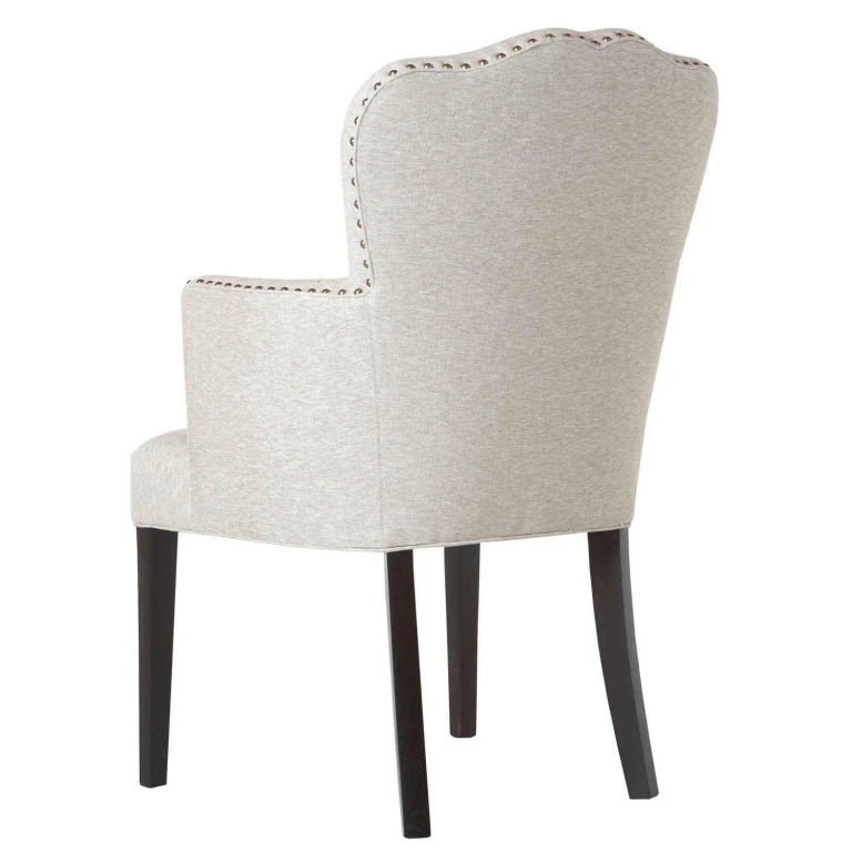 LUNETTE – Traditional Style Light Beige Flared Legs Chair