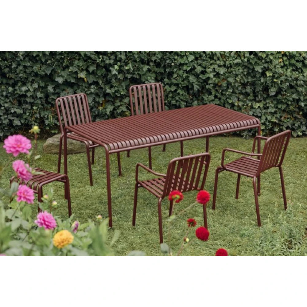 SCARL – Red Long Outdoor Table