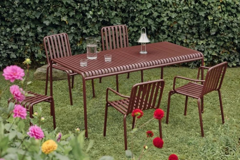 SCARL – Red Long Outdoor Table