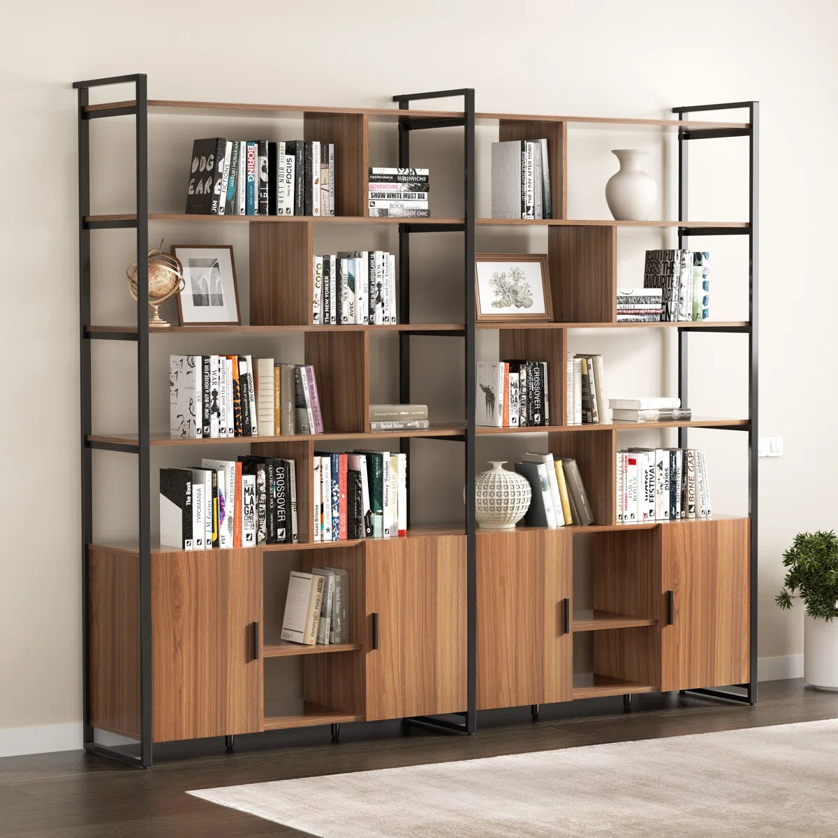 GRID – Industrial Style Multi-Storage Office Book Rack