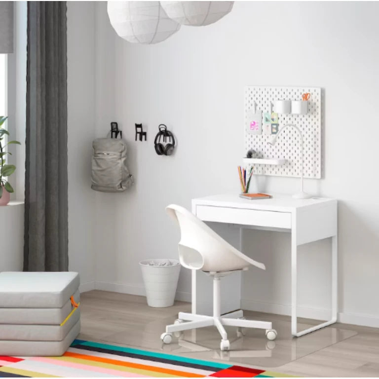 MARION – Single drawer Writing Table with Metallic Base