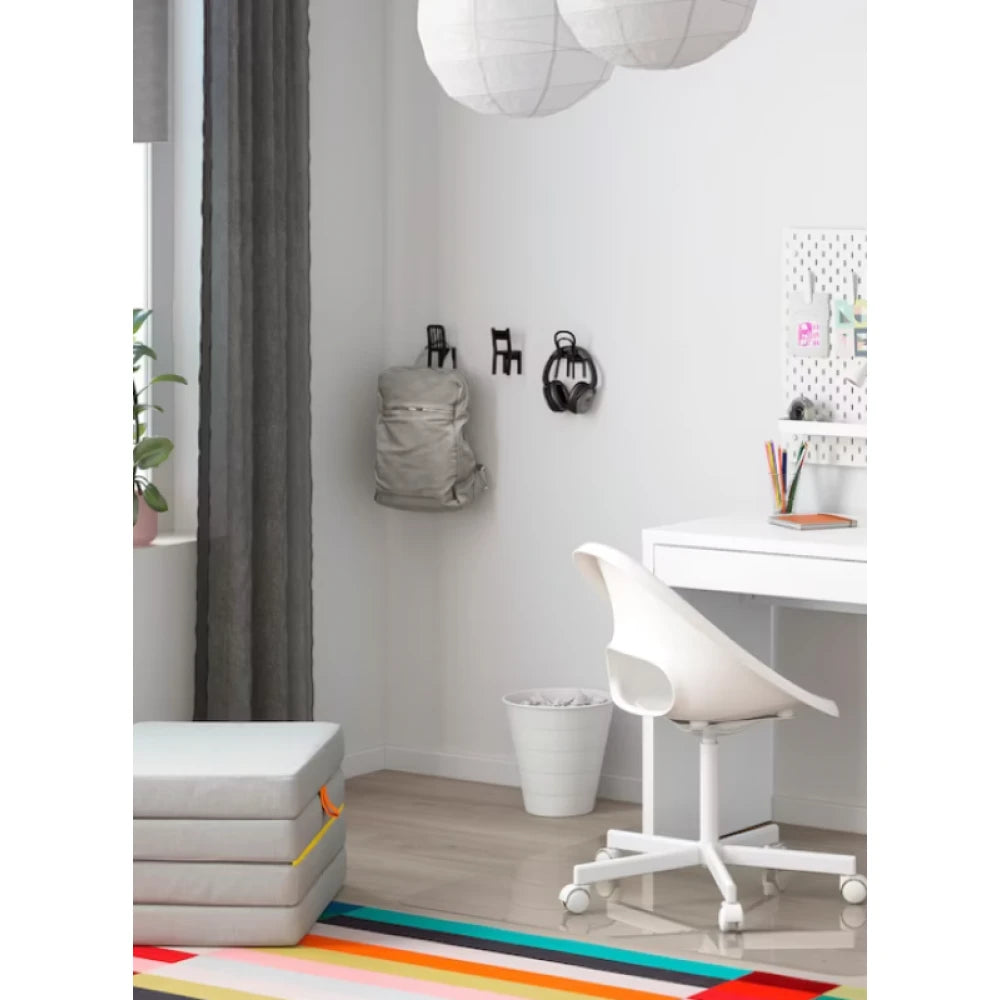 MARION – Single drawer Writing Table with Metallic Base