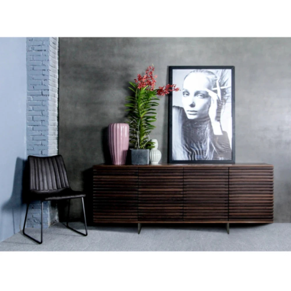 SIRI – Mid Century Style Fluted Door Panel Side Board