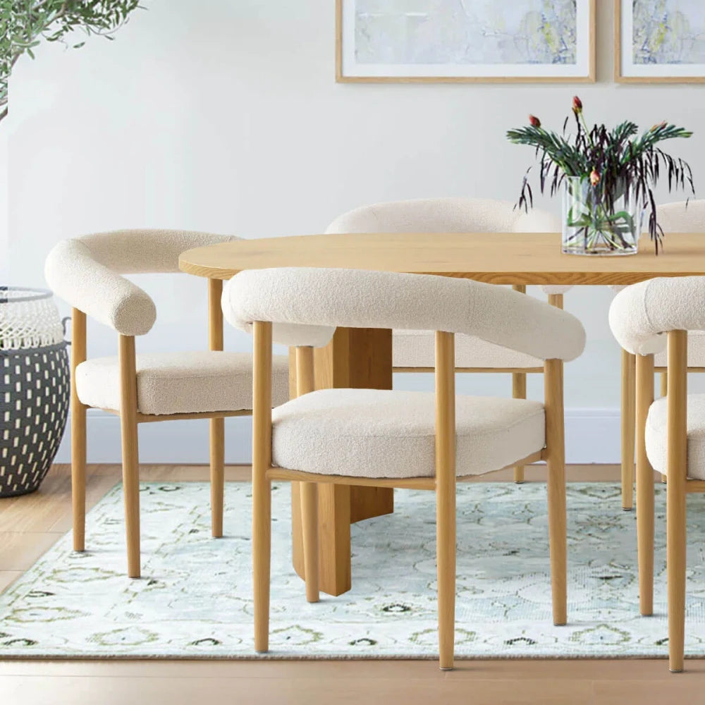CHORD – Minimalist Design Oak Brown Dining Table Set