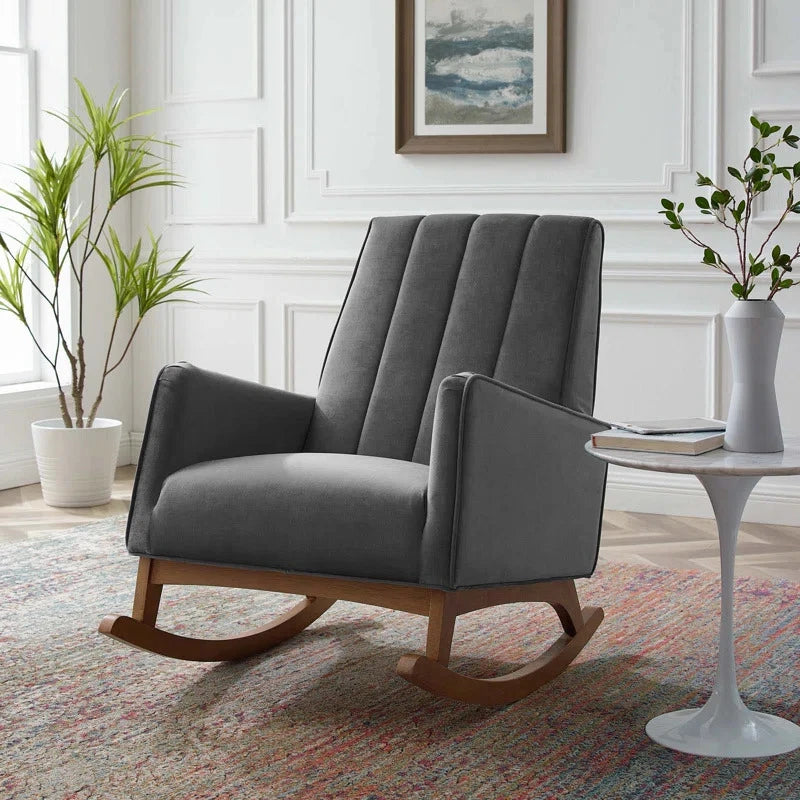 AERIS – Modern Channel Tufted Style Rocking Chair
