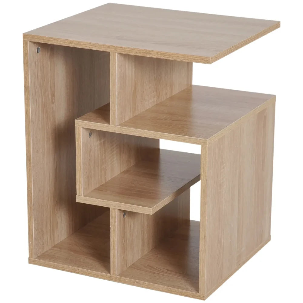 JIGSAW - Wooden Side Table Oak Brown