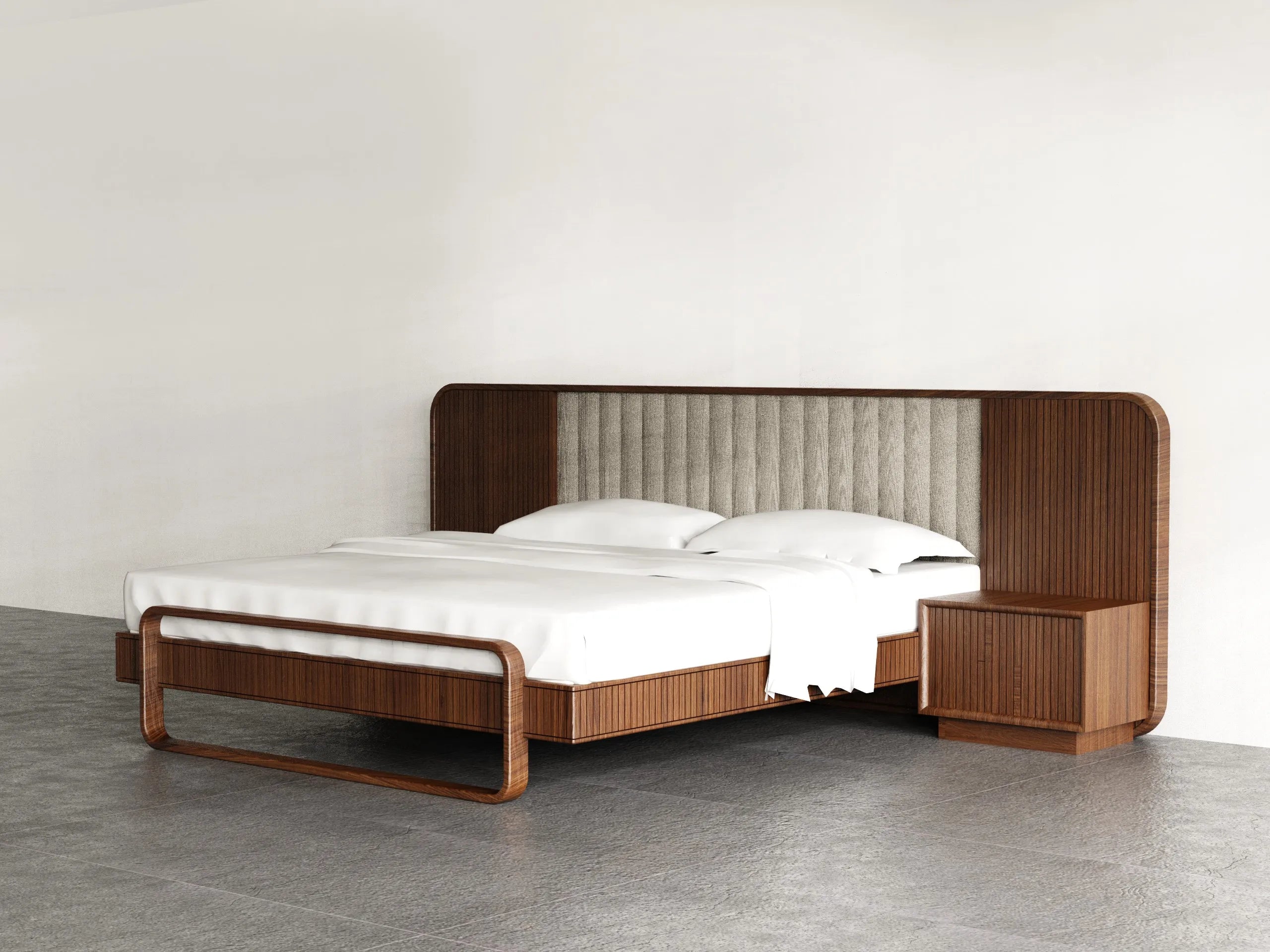 RIDGE – Dark Walnut Brown Contemporary Bedroom Set