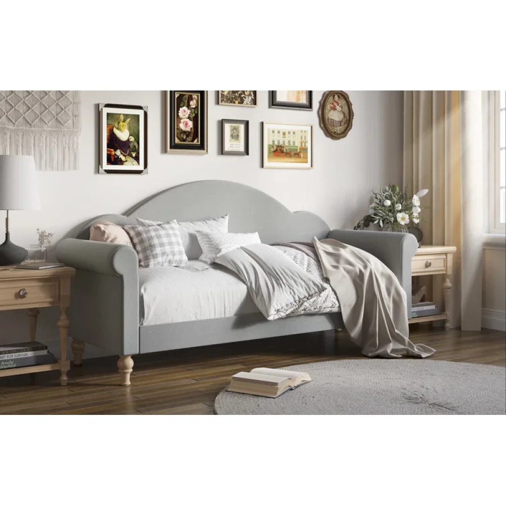 ANDREA – Grey Victorian Style Daybed