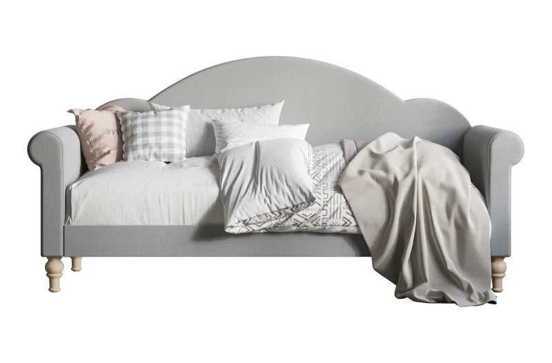ANDREA – Grey Victorian Style Daybed