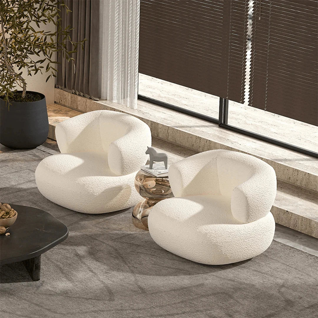 ALPINE – Round Boucle Armchair