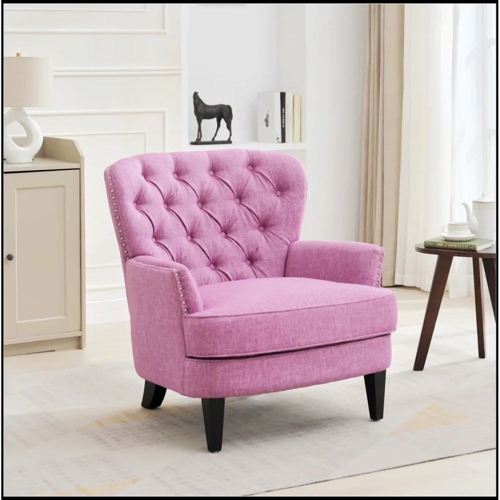 PALMARY – Purple Modern Flared Arm Sofa Chair