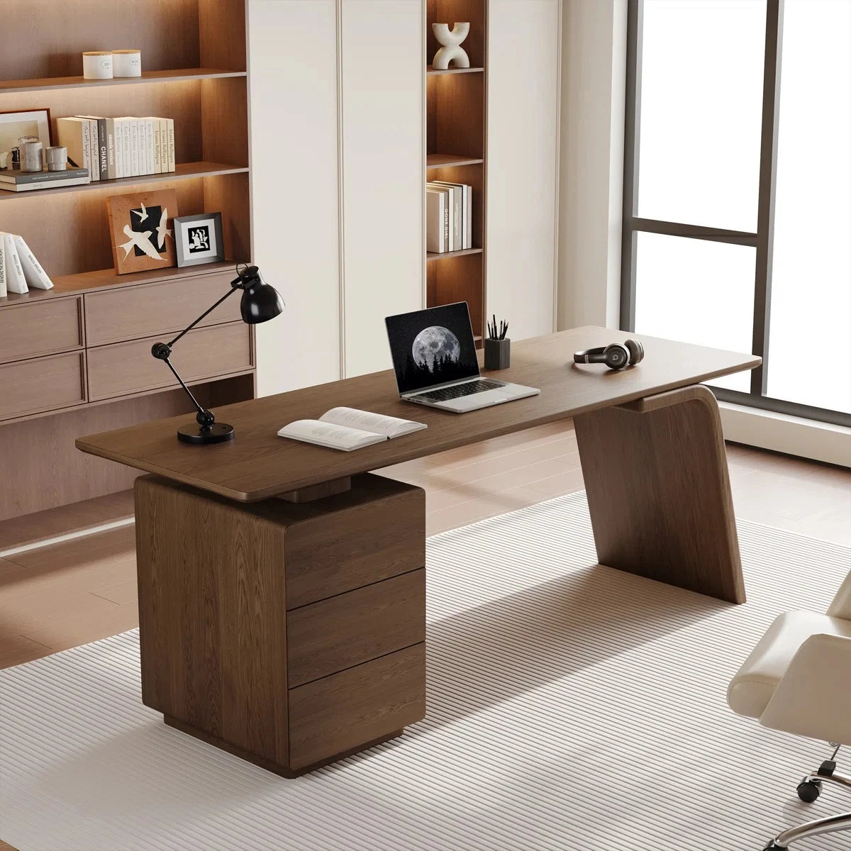 VAROLT – Modern Executive Table with Storage