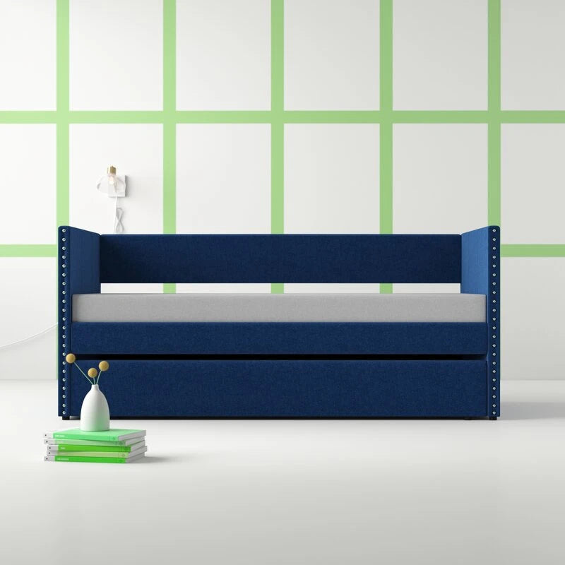 SAPHI – Sapphire Blue Daybed With Trundle