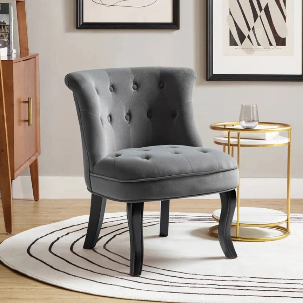 ABALONE – Grey Traditional Barrel Accent Chair