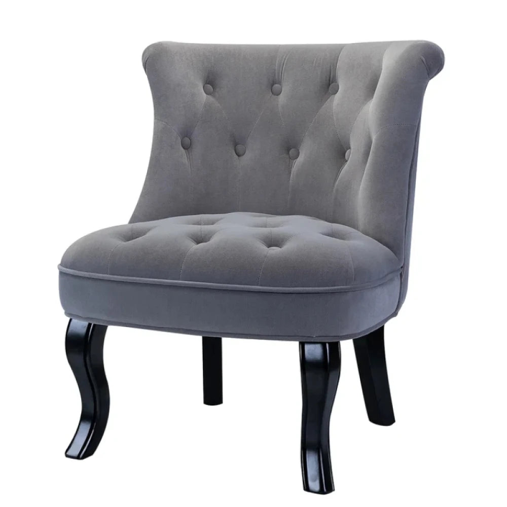ABALONE – Grey Traditional Barrel Accent Chair