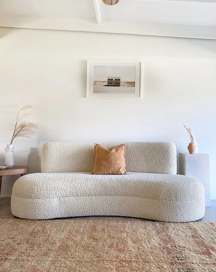 DOTTY – Contemporary Style Curved Boucle Sofa