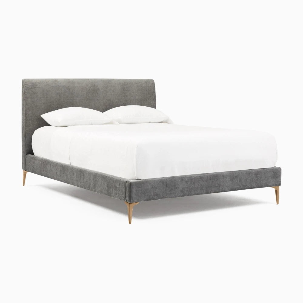 ASHEN – Dark Grey Minimalist Design King Size Bed