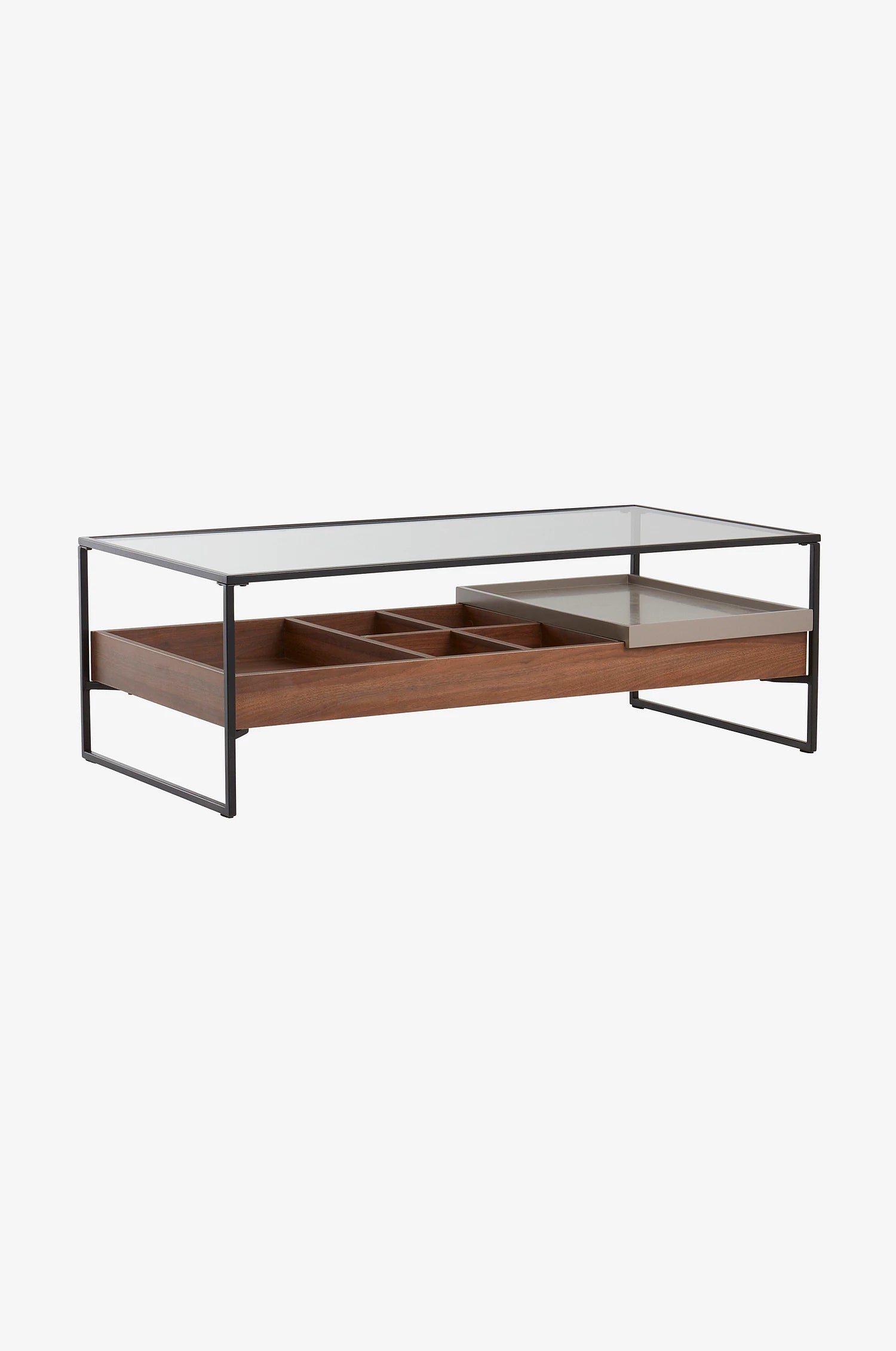 LUCENT – Industrial Style Metallic Frame Coffee Table