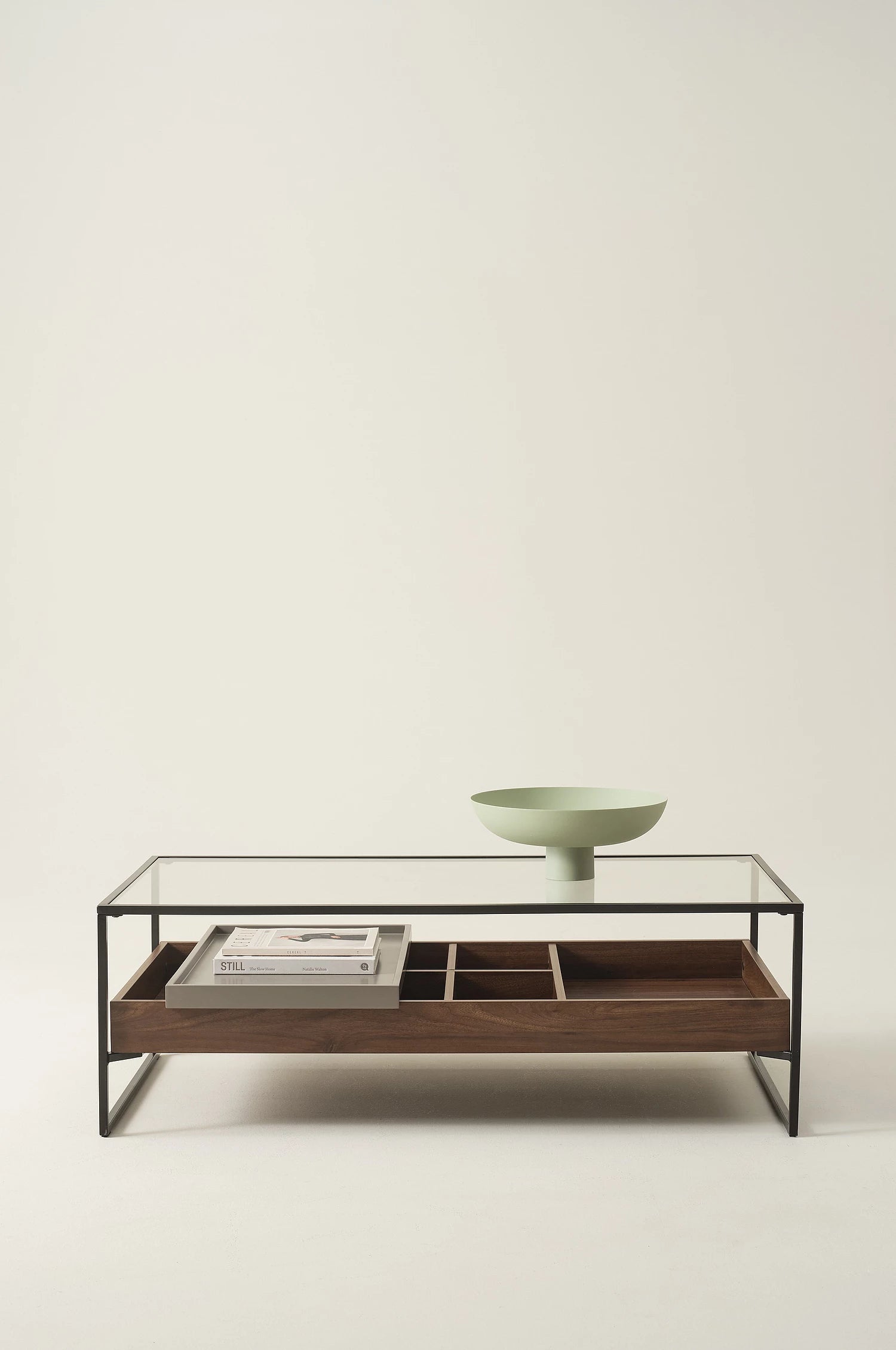 LUCENT – Industrial Style Metallic Frame Coffee Table