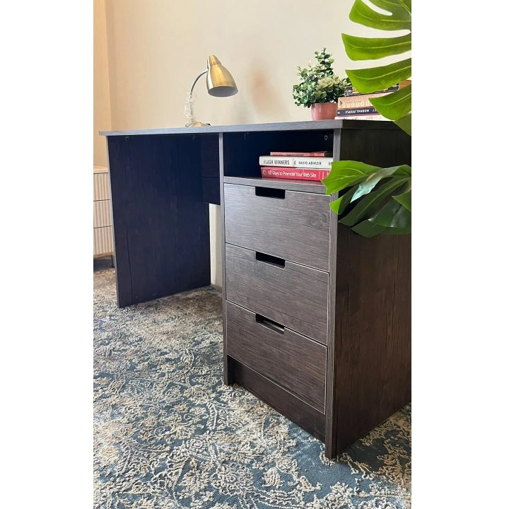 RACLE – Open Shelves & Three Drawer Computer Table