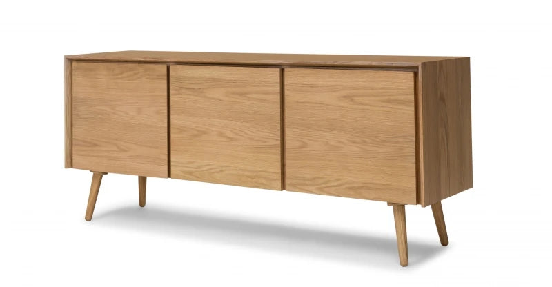 BARKHA – Mid Century Style Oak Brown Side Board