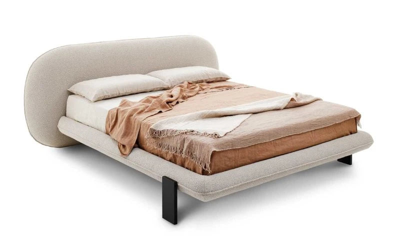 HUTCH – Beige and Black Two Leg King Size Bed