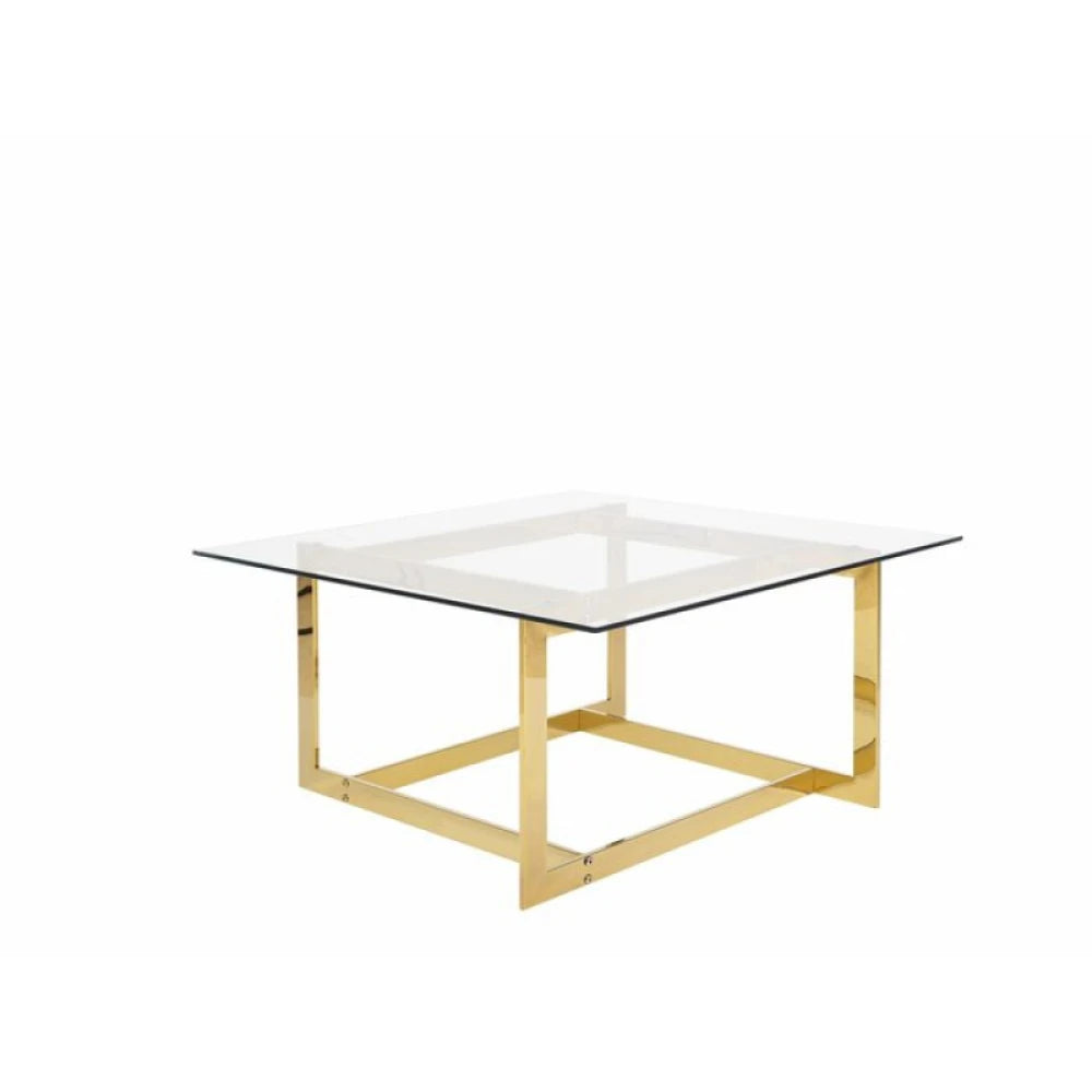BRIELA – Brass Frame Coffee Table