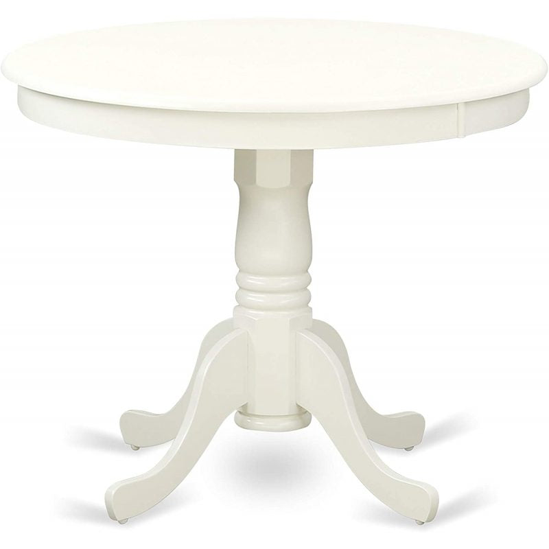 CAIDEN - White Round Dining Table Set