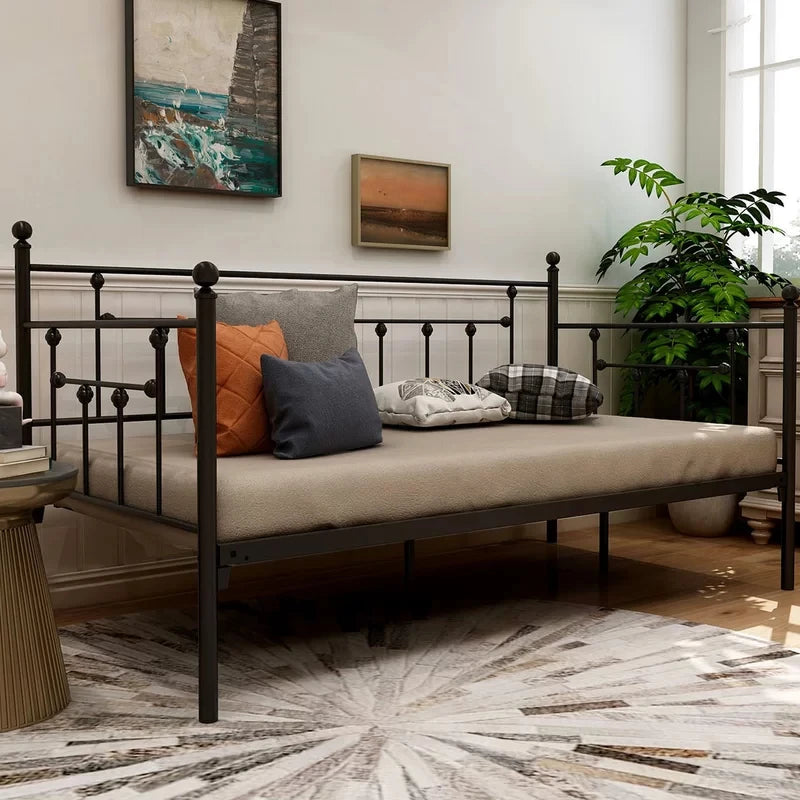 SILAS – Black Metallic Frame Six Leg Daybed