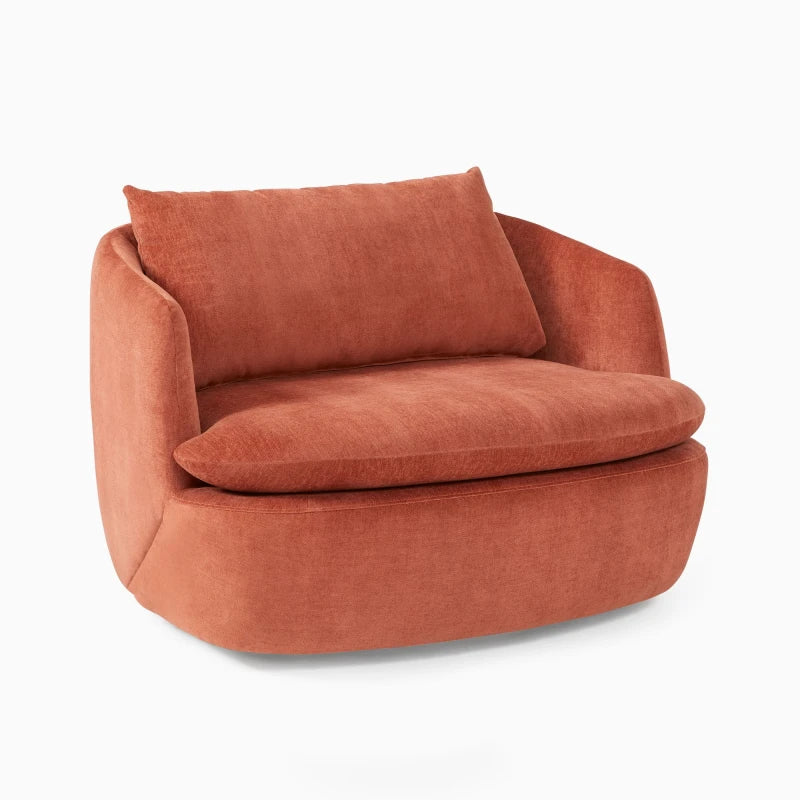 FIERY – Round Orange Love Chair