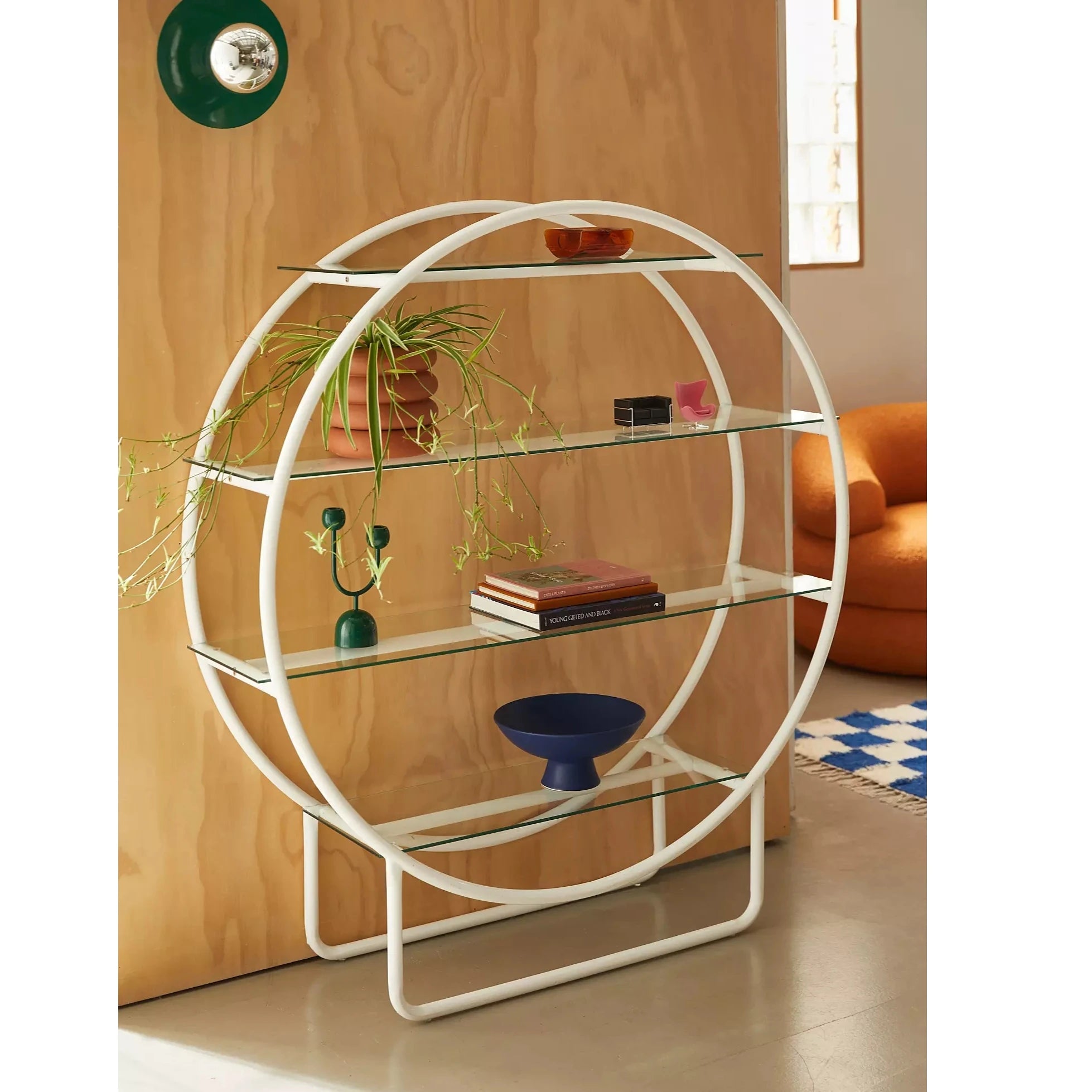 OPPA – Circular Metal Iron Bookshelf