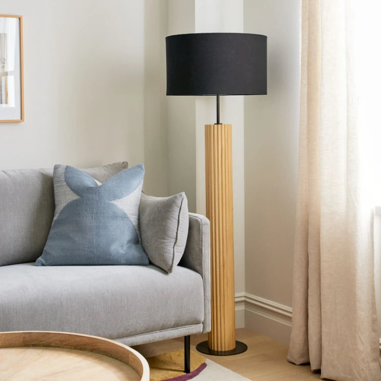 ELENOIR – Three Seater Sofa with Metallic Black Legs
