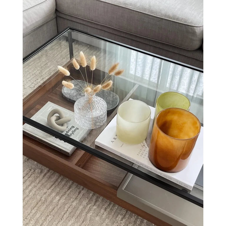 LUCENT – Industrial Style Metallic Frame Coffee Table