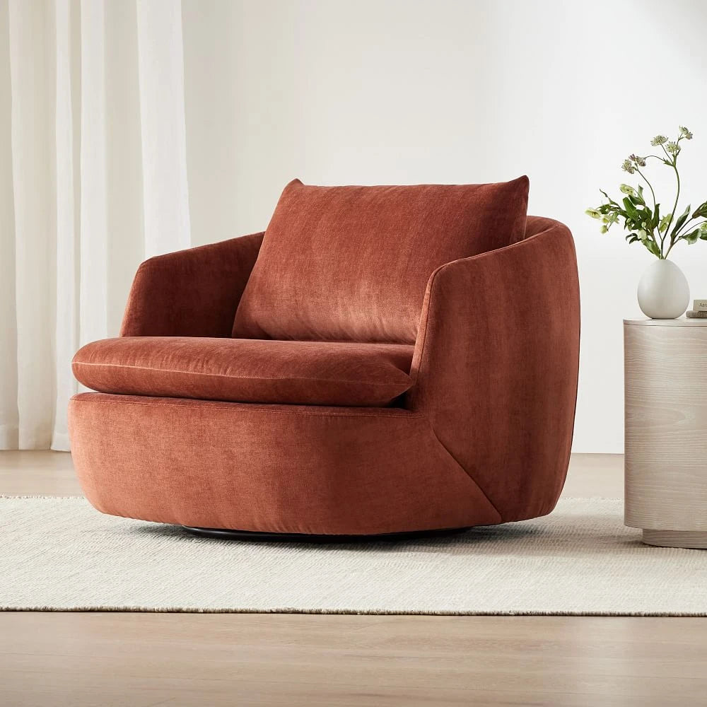 FIERY – Round Orange Love Chair