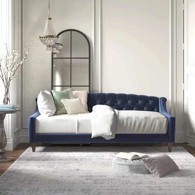 JOVI – Navy Blue Button Tufted Daybed