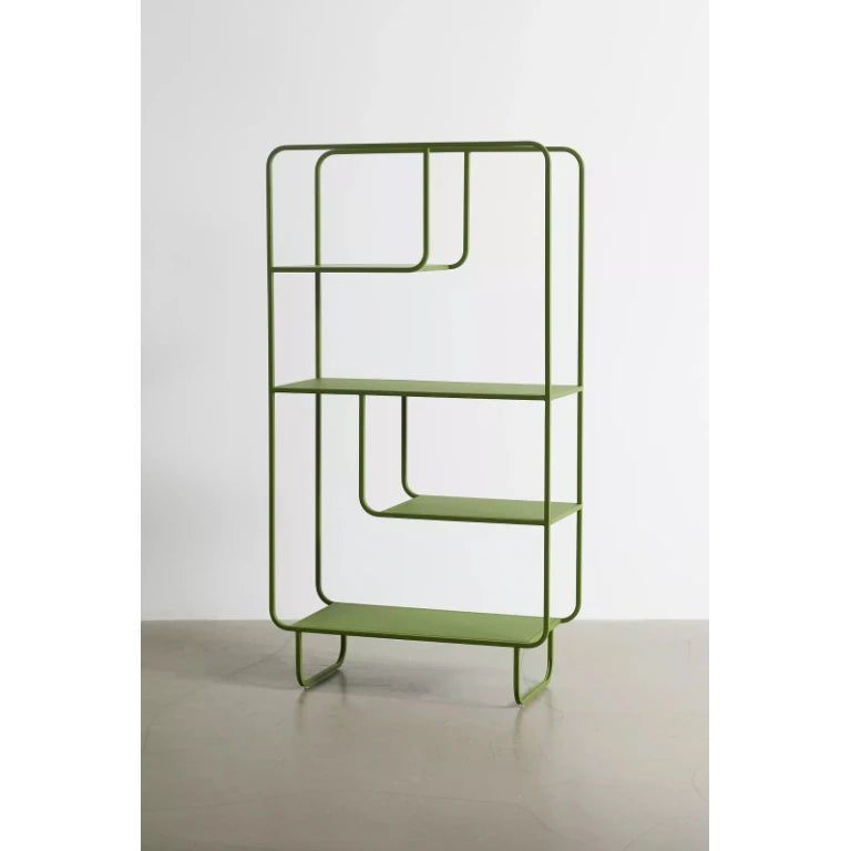 FLORAD – Green Geometric Metallic Bookshelf
