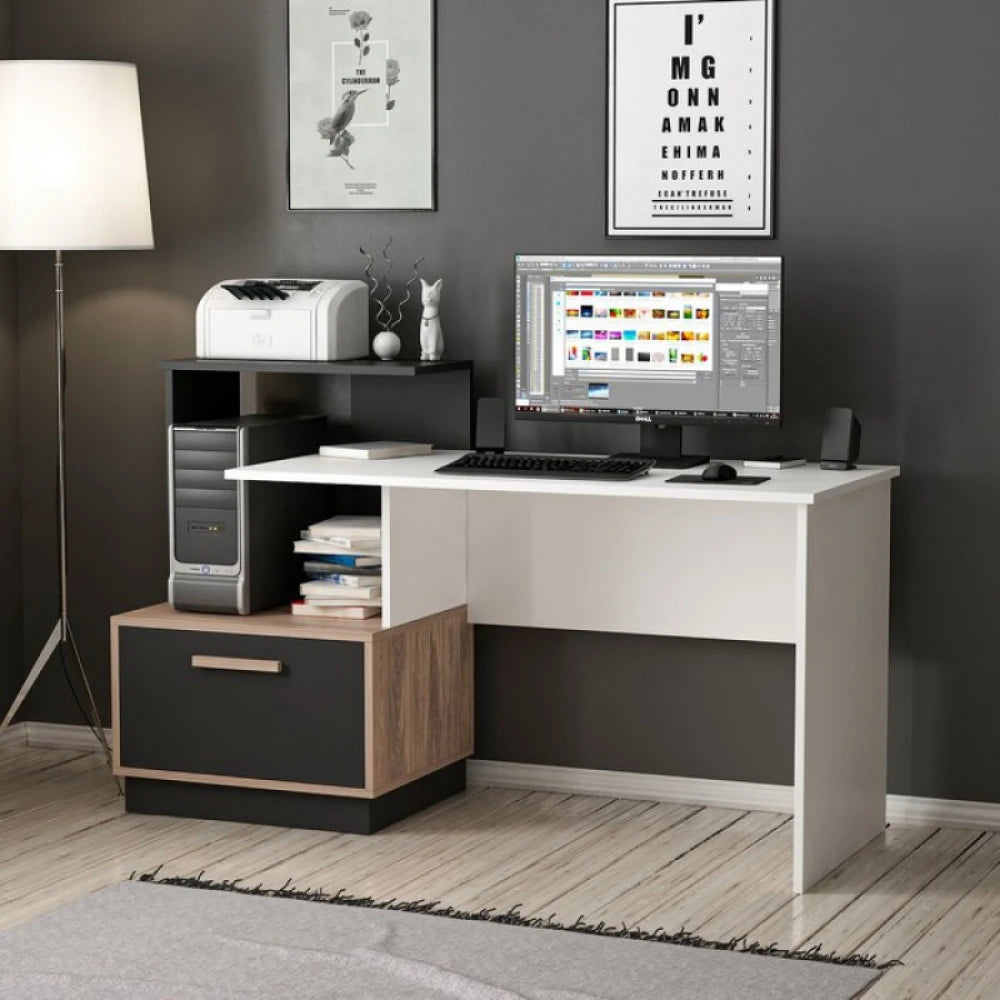 GRIDRION – Multiple Shelves Writing Desk